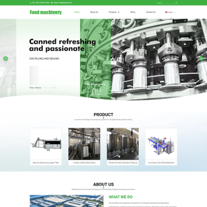 外贸食品包装机械行业 WordPress 多语言官网模板（Elementor + WooCommerce ）